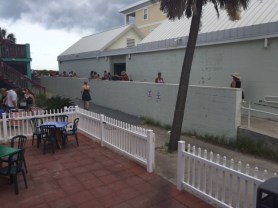 Public restroom exterior