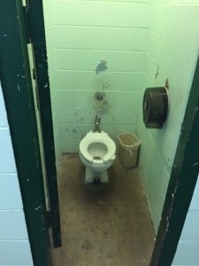 Public restroom stall